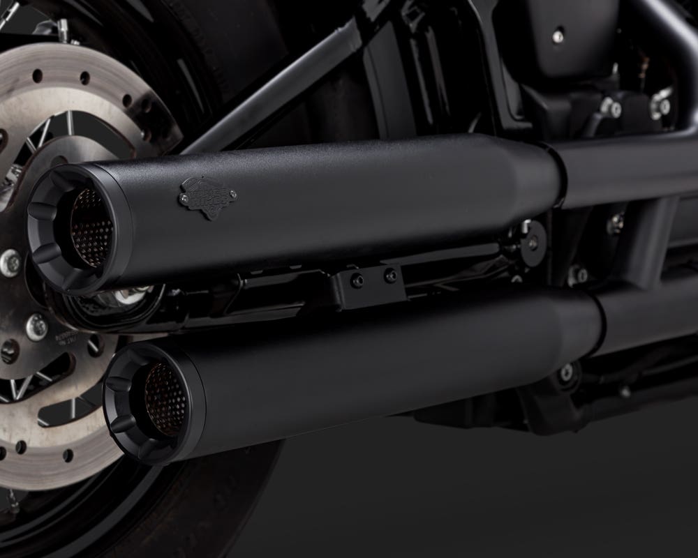 VANCE AND HINES ELIMINATOR 300 SLIP-ONS BLACK FOR SOFTAIL 2018 (EXC FXFBFLDEFLHC-ALL)