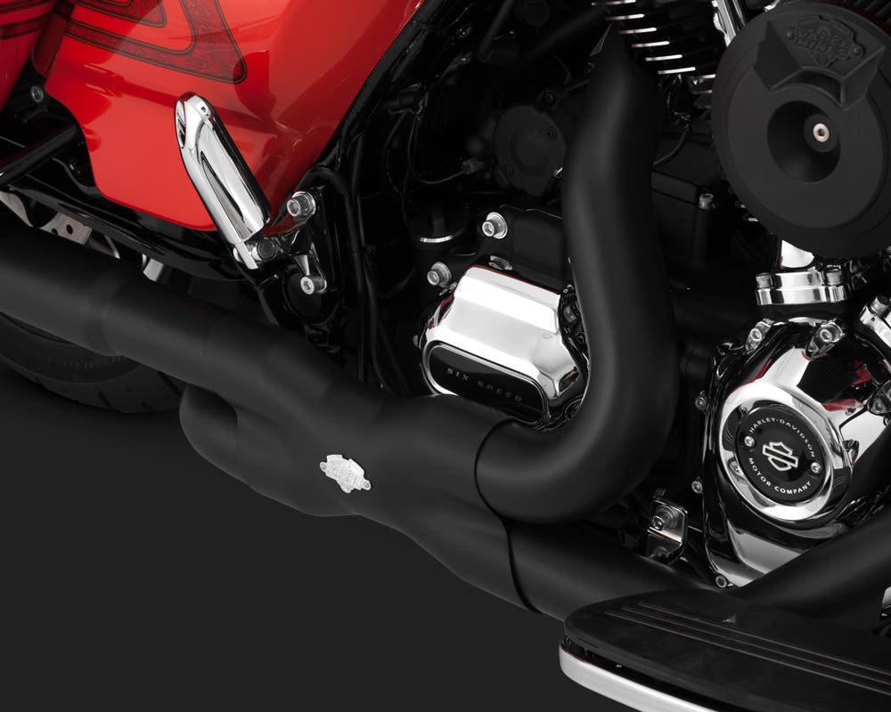 VANCE AND HINES POWER DUALS HEADER PIPES BLACK FOR TOURING 17-20