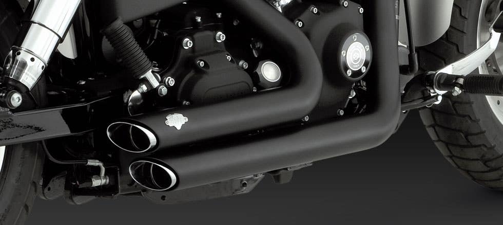 VANCE AND HINES DYNA 6-11 SHORTSHOTS STAGGER EXHAUST