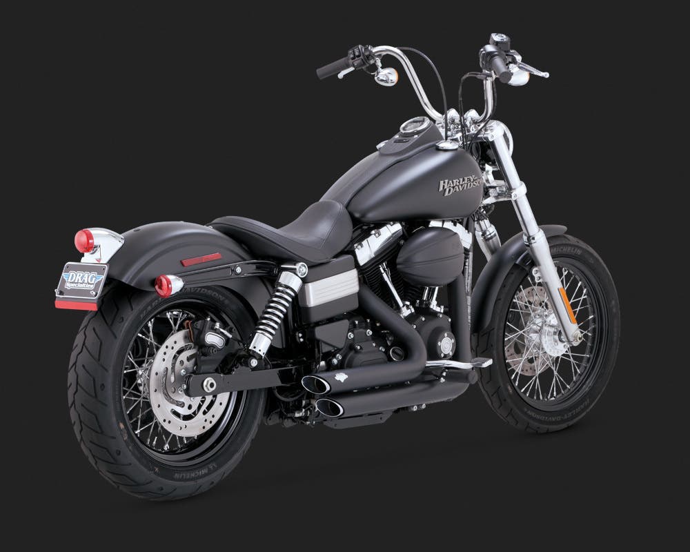 VANCE AND HINES DYNA SHORT SHOTS STAGGERED EXHAUST