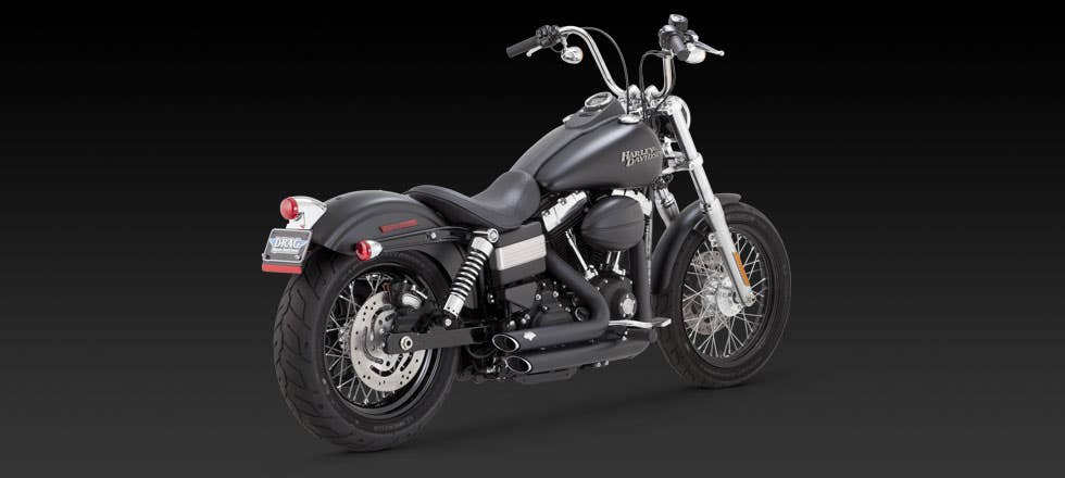 VANCE AND HINES DYNA SHORT SHOTS STAGGERED EXHAUST