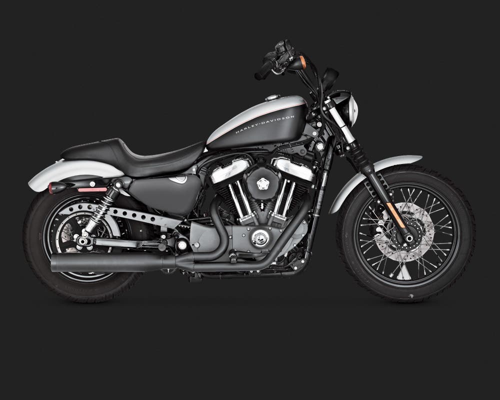 VANCE AND HINES BLACKOUT 2-1 EXHAUST SYSTEM FOR XL SPORTSTER