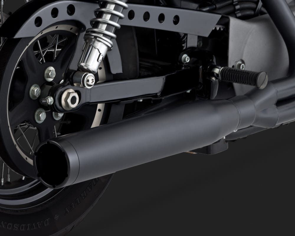 VANCE AND HINES BLACKOUT 2-1 EXHAUST SYSTEM FOR XL SPORTSTER