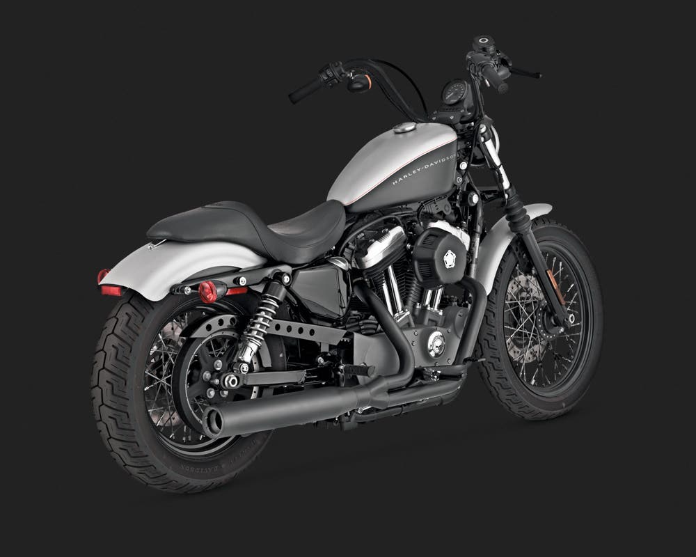 VANCE AND HINES BLACKOUT 2-1 EXHAUST SYSTEM FOR XL SPORTSTER