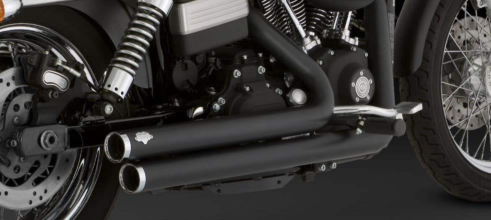 VANCE AND HINES BIG SHOT BLAK DYNA 2006-11 EXHAUST MUFFLER