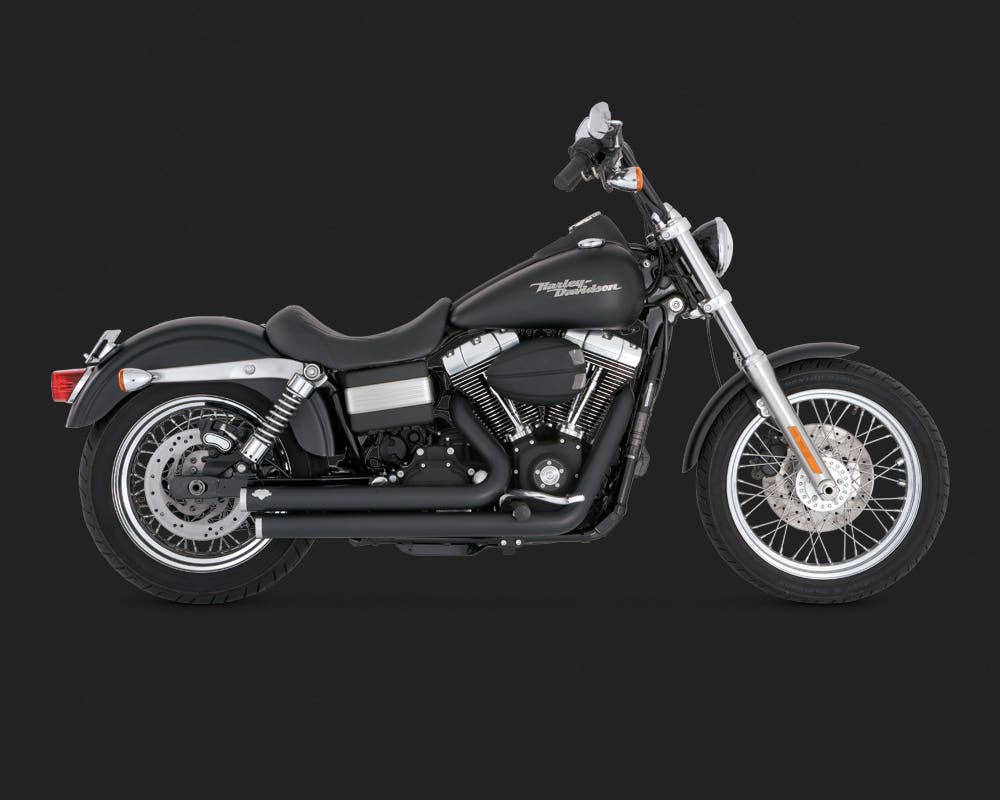 VANCE AND HINES BIG SHOTS STAGGERED EXHAUST SYSTEM FOR DYNA