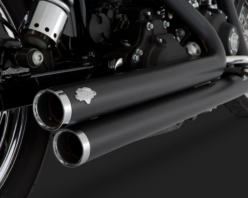 VANCE AND HINES BIG SHOTS STAGGERED EXHAUST SYSTEM FOR DYNA