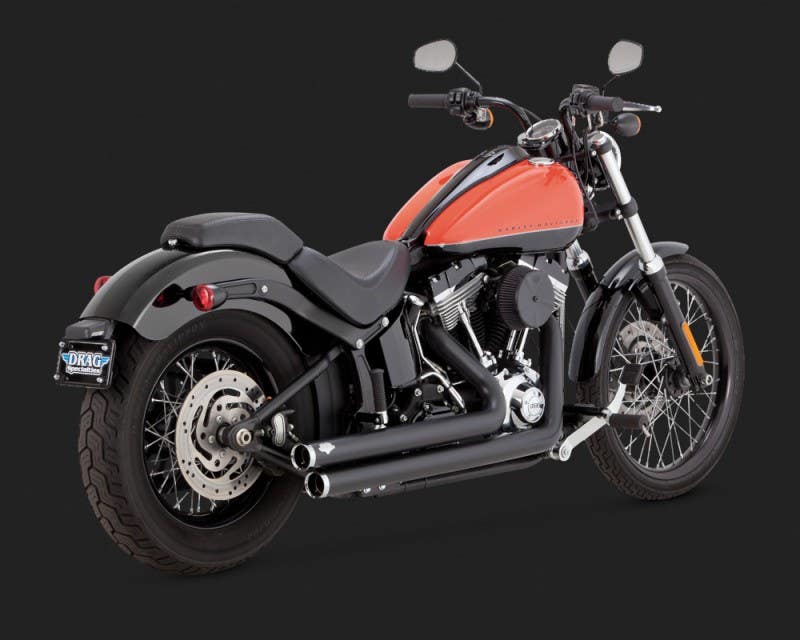 VANCE AND HINES BIG SHOTS STAGGERED EXHAUST SYSTEM FOR SOFTAIL