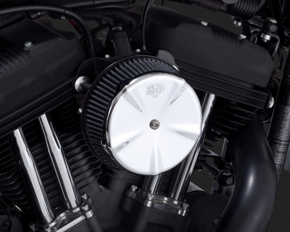 VANCE AND HINES VO2 NAKED AIR FILTER COVER SKULLCAP CHROME