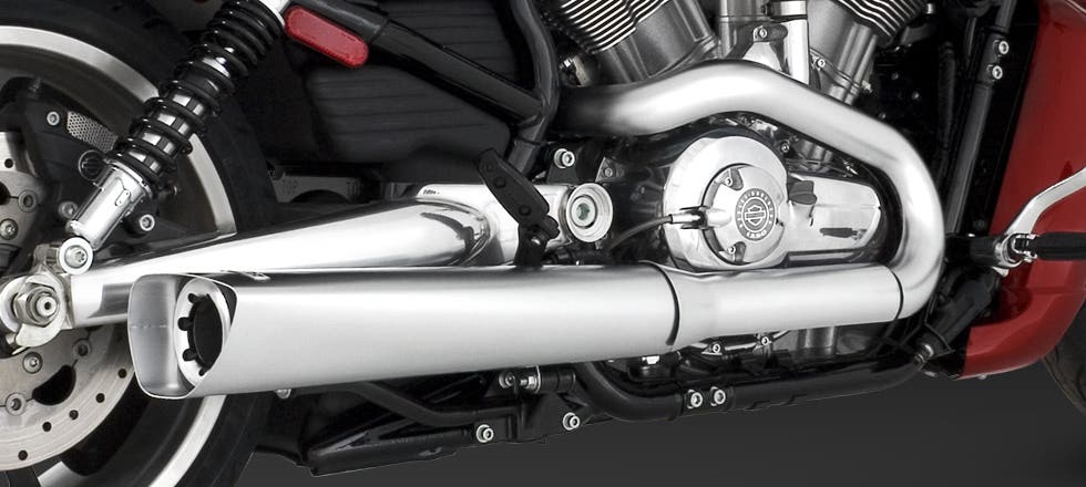 VANCE AND HINES VRSCF V-ROD MUSCLE SLIP-ONS EXHAUST