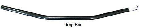 ZODIAC DRAG BAR BLACK 1-1/4 INCH FOR HYDRAULIC CLUTCH MODELS INCLUDES V-ROD 32 INCH WIDE