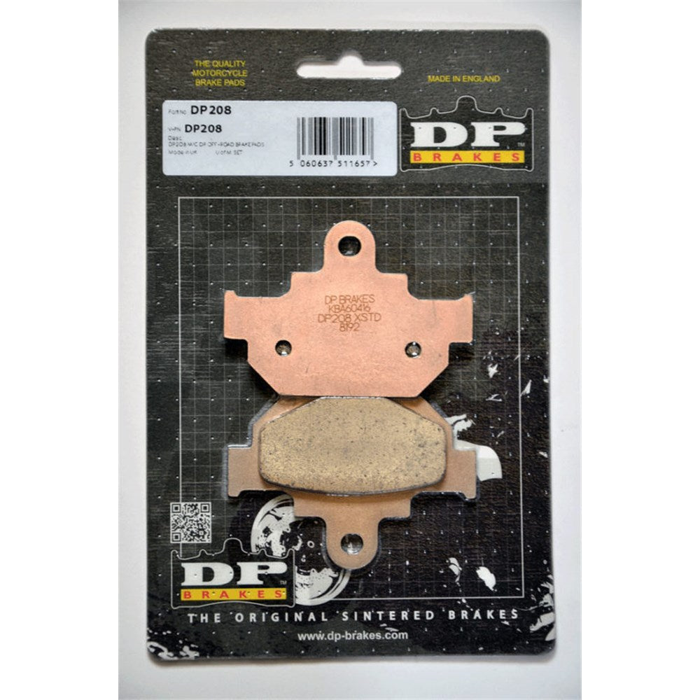 DP SINTERED BRAKE PADS (FA106|FDB404 674)