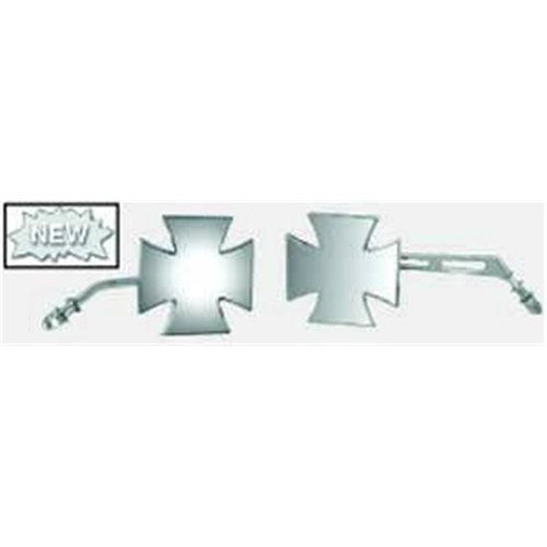 EMGO MIRROR MALTESE CROSS CHR SPLIT STEM L/H HARLEY