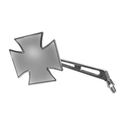 EMGO MIRROR MALTESE CROSS CHR SPLIT STEM L/H 10MM