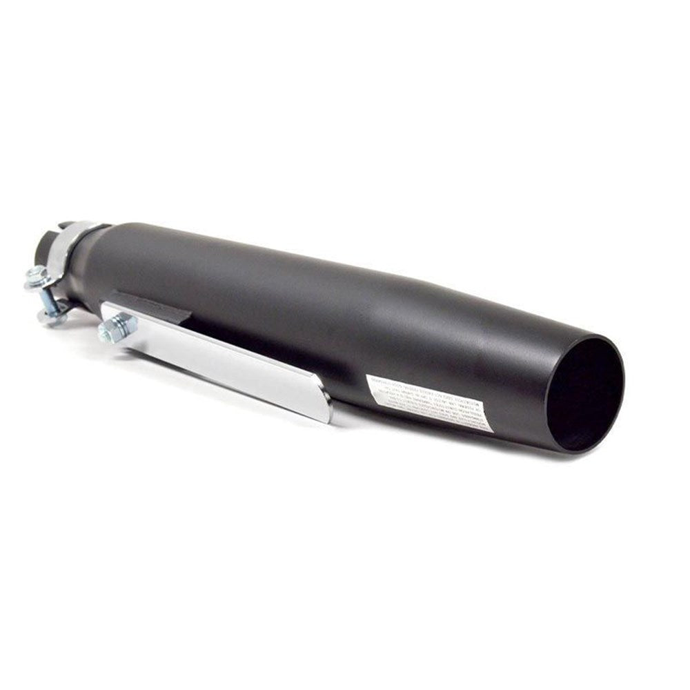 EMGO MUFFLER TAPERED TURBO FLAT BLK