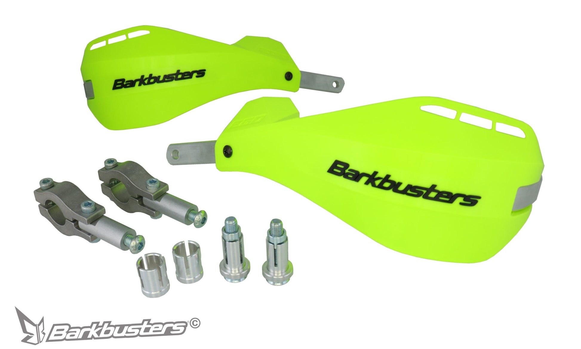 Barkbusters - HI VIS EGO HANDGUARD - TWO POINT MOUNT (STRAIGHT 22mm)