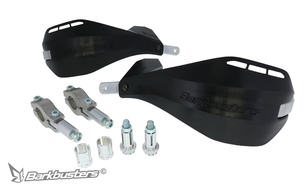 Barkbusters - BLACK ON BLACK EGO MINI HANDGUARD (STRAIGHT 22mm)
