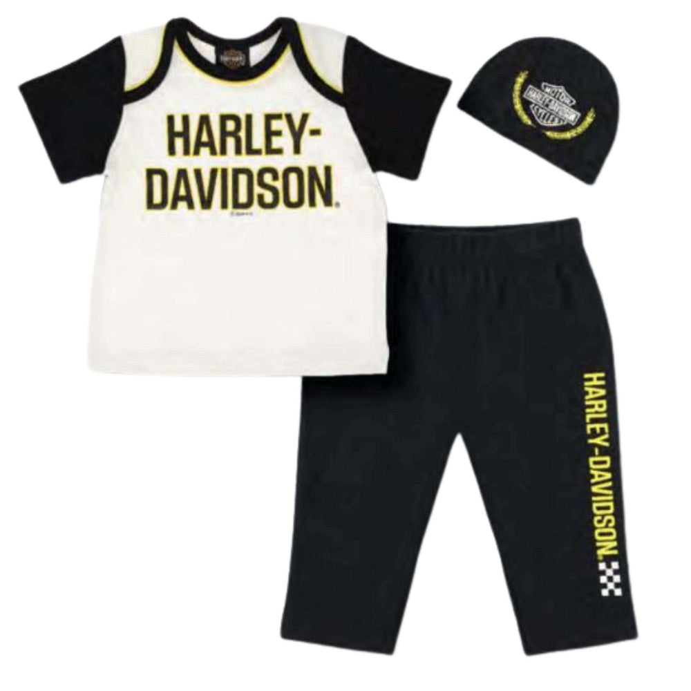 HARLEY-DAVIDSON YOUTH NEWBORN 3 PACK KNIT GIFT SET
