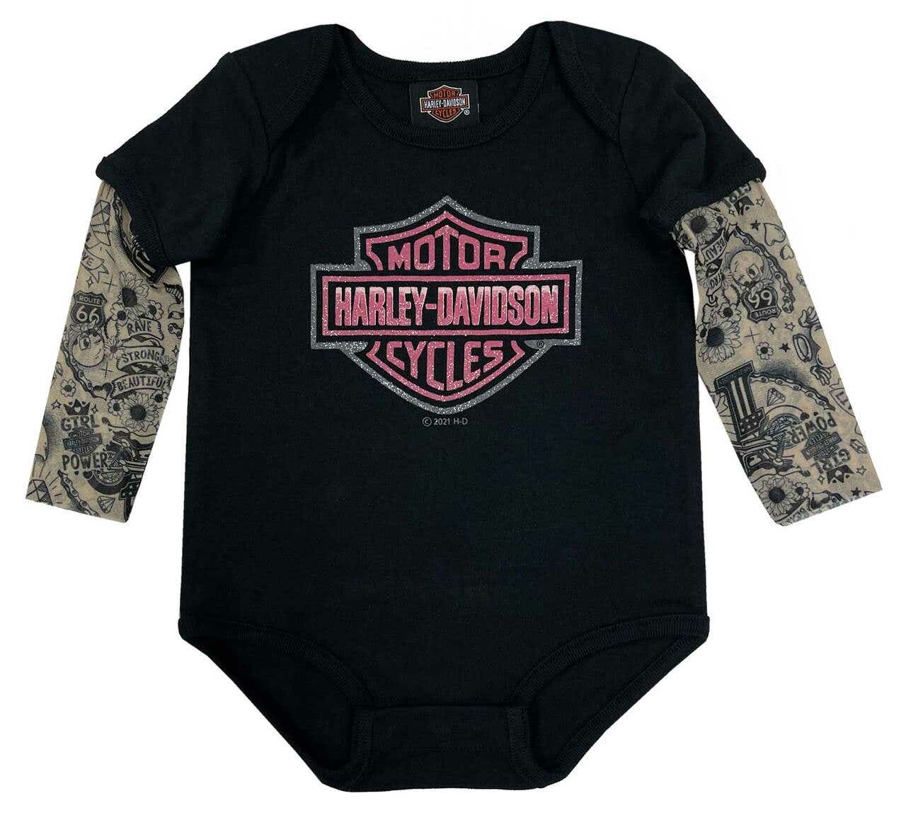 HARLEY-DAVIDSON YOUTH TATTOO LONGSLEEVE CREEPER