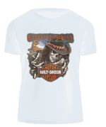 Joe Rascal x Harley-Davidson® Melbourne Outback Short Sleeve T-Shirt – White