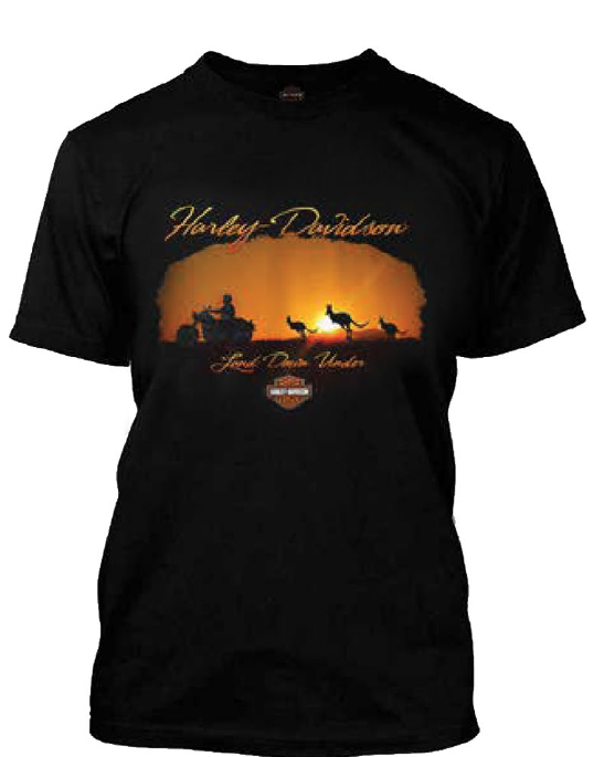 Joe Rascal x Harley-Davidson® Melbourne Sunset Ride Short Sleeve T-Shirt – Black