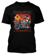 Joe Rascal x Harley-Davidson® Melbourne Roo Rider Short Sleeve T-Shirt – Black