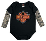 HARLEY-DAVIDSON YOUTH BAR & SHIELD MESH TATTOO LONG SLEEVE CREEPER