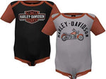 HARLEY-DAVIDSON YOUTH BOYS 2 PIECE CREEPER SET - MOTORCYCLE