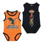 HARLEY-DAVIDSON YOUTH INFANT 2 PACK RIB BODYSUITS