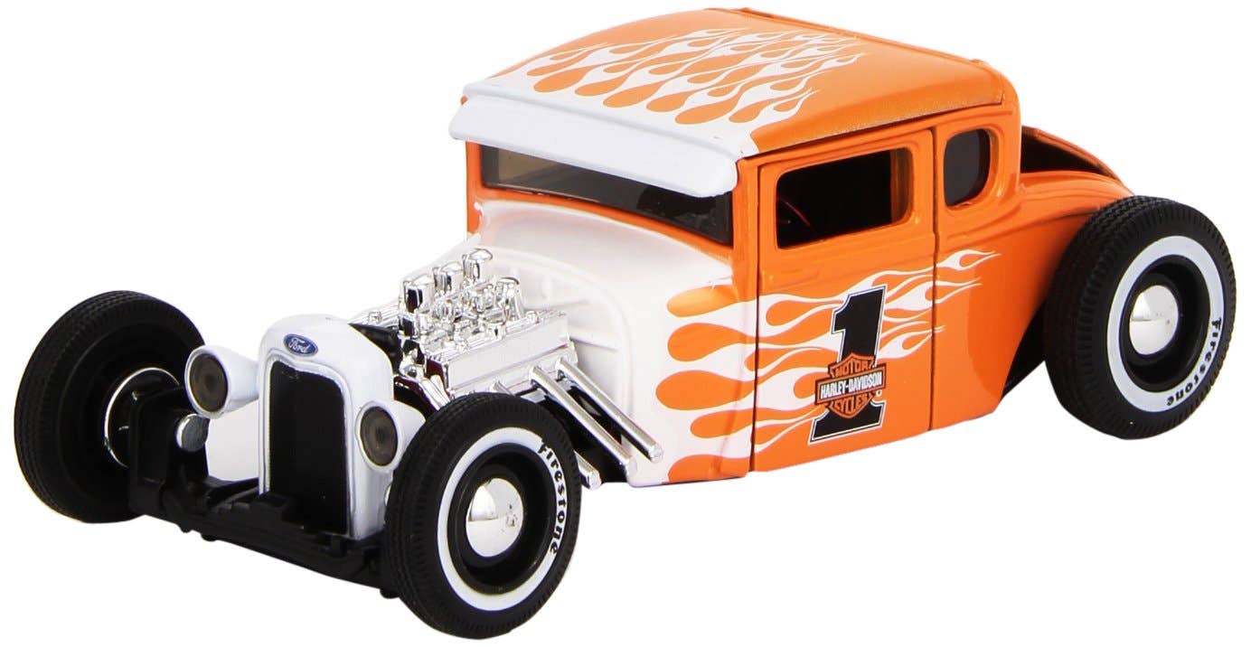 HARLEY-DAVIDSON 1929 FORD MODEL A 1/24 SCALE DIECAST MODEL