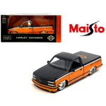 HARLEY-DAVIDSON Harley Davidson Custom 1993 Chevrolet 454 SS Pick Up Truck 1:24 Black / Orange