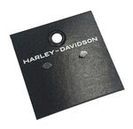 Harley-Davidson 6mm Bar and Shield Stud Earrings