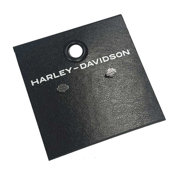 Harley-Davidson 6mm Bar and Shield Stud Earrings