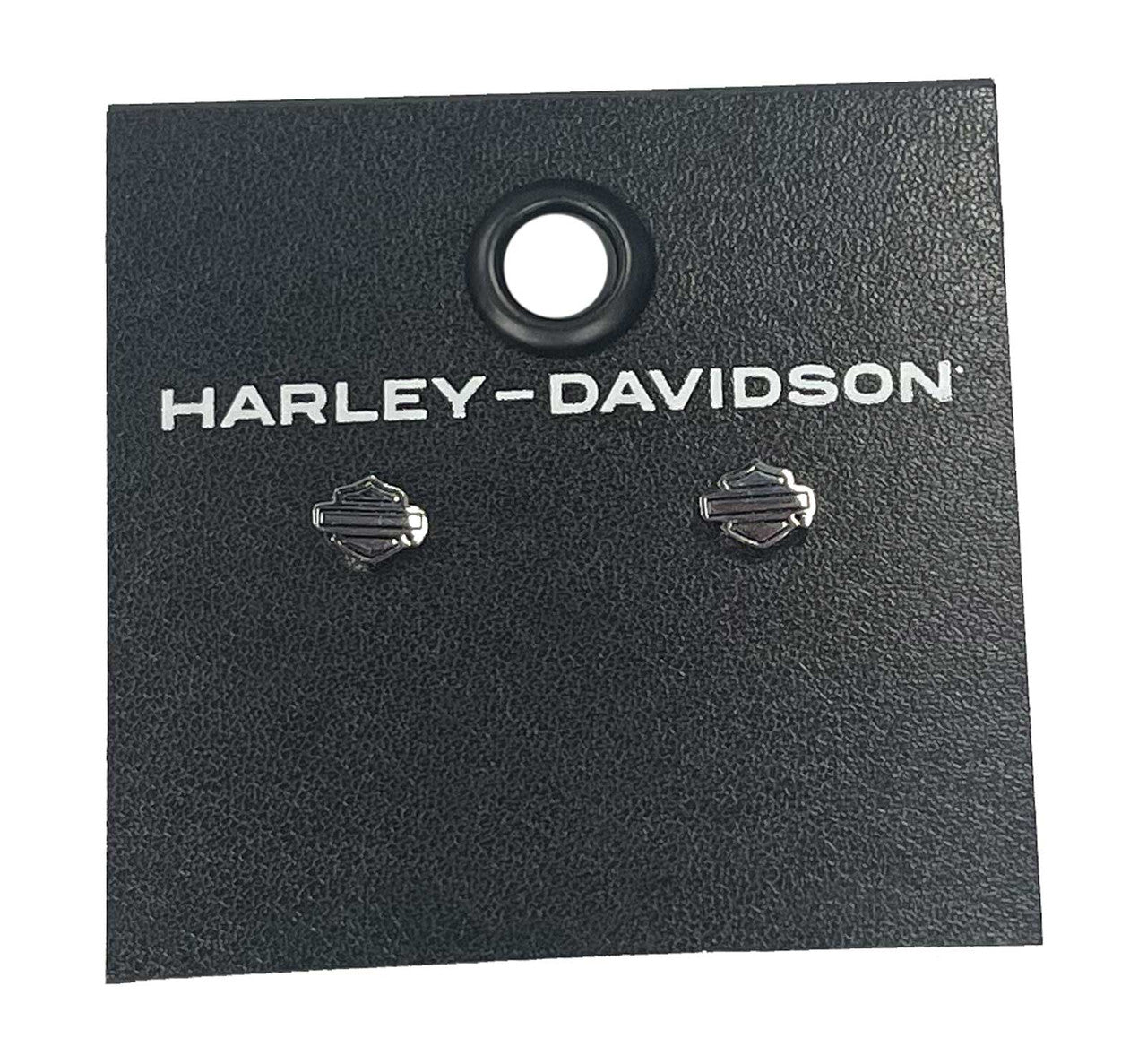 Harley-Davidson 6mm Bar and Shield Stud Earrings