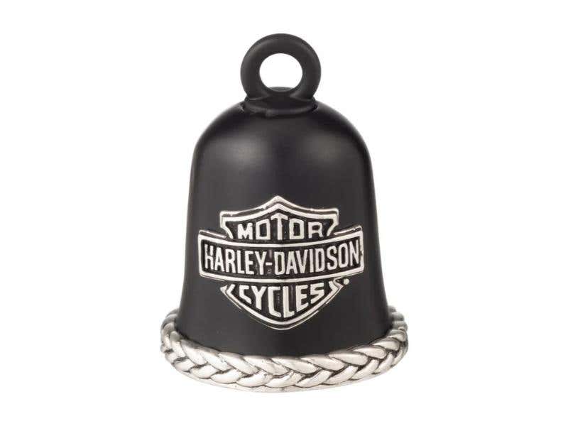 HARLEY-DAVIDSON BRAIDED BAR & SHIELD RIDE BELL | MATTE BLACK