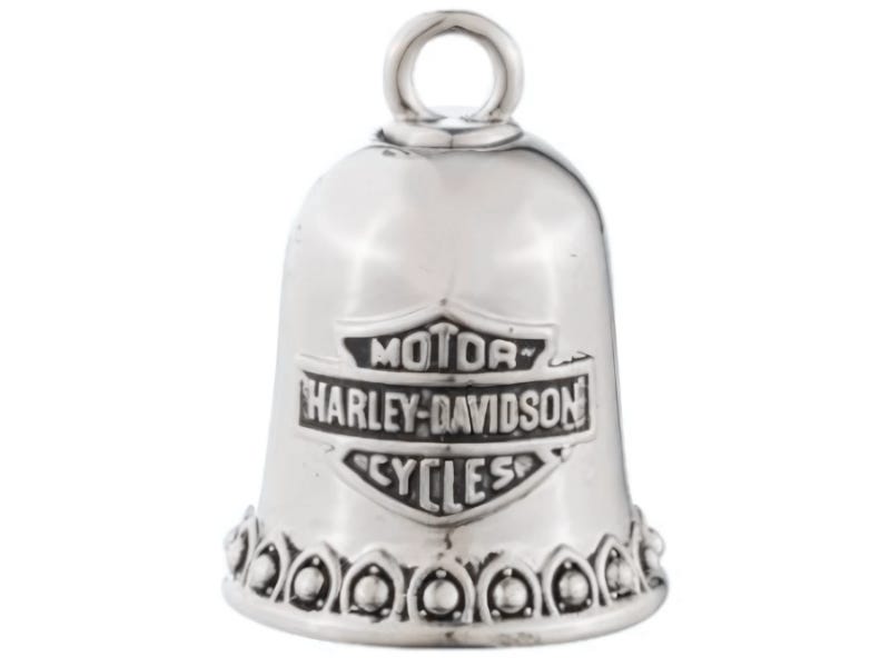 HARLEY-DAVIDSON MINI BAR AND SHIELD WITH ENGRAVED EDGE RIDE BELL