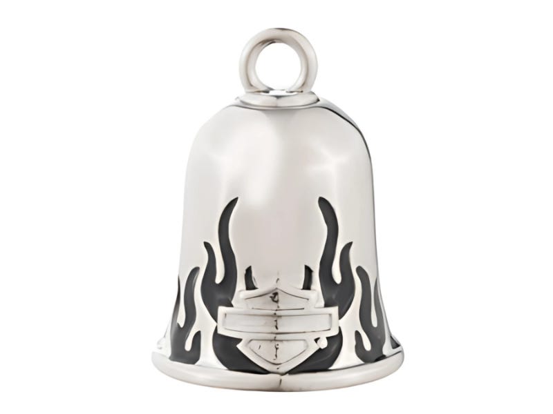 HARLEY-DAVIDSON MINI BAR AND SHIELD FLAME RIDE BELL