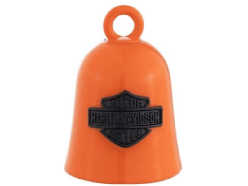 HARLEY-DAVIDSON ORANGE BAR AND SHIELDRIDE BELL