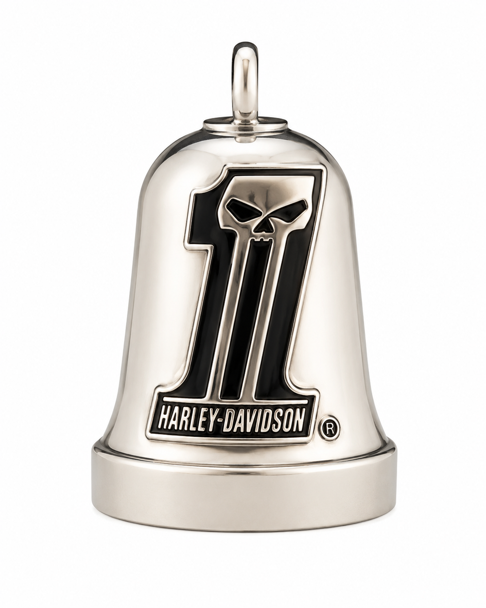 Harley-Davidson #1 Willie G Skull Ride Bell In Silver Enamel