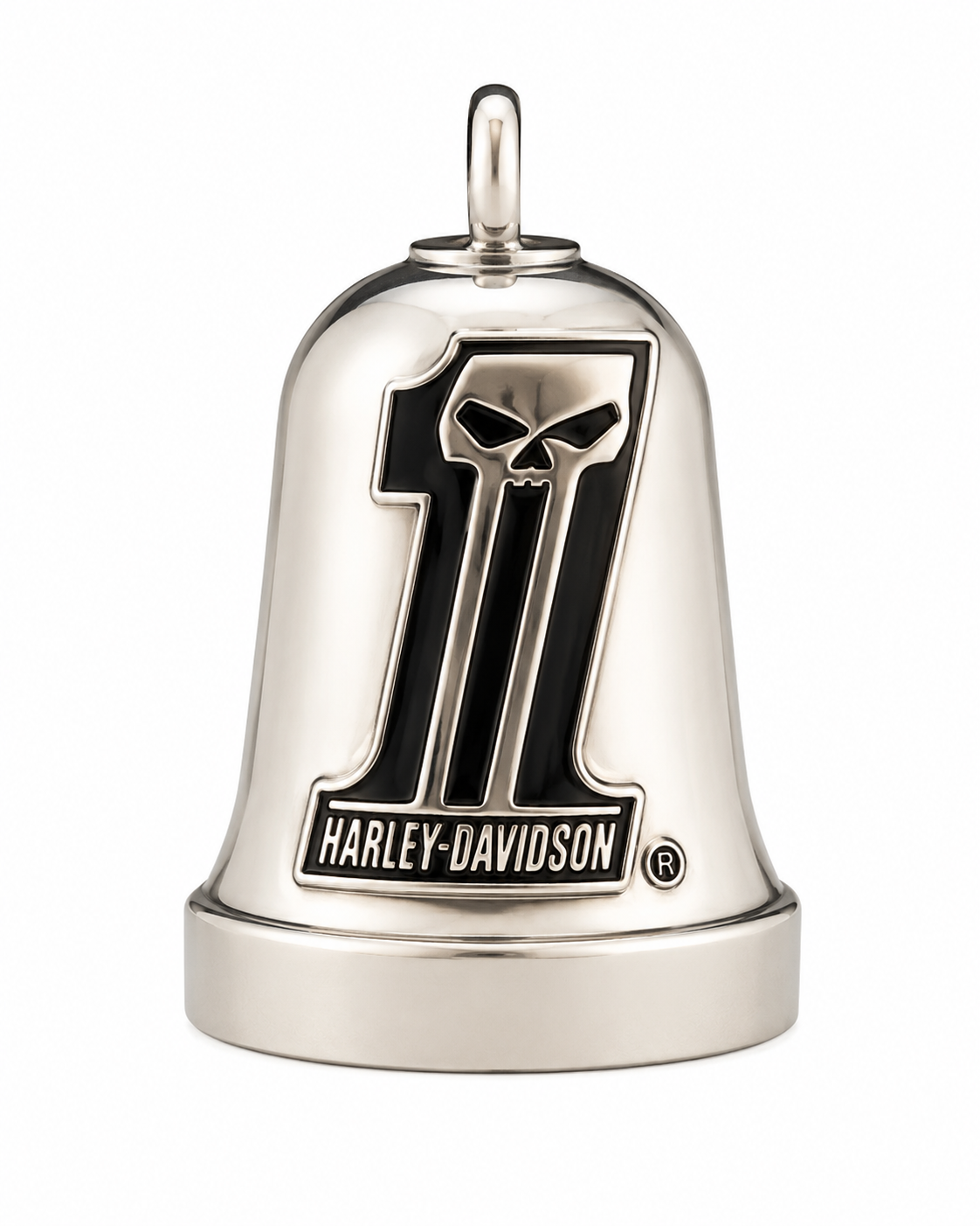 Harley-Davidson #1 Willie G Skull Ride Bell In Silver Enamel