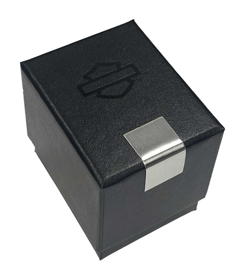Harley-Davidson ® Women's Paved Crystal Bar & Shield Logo Ring, Sterling Silver