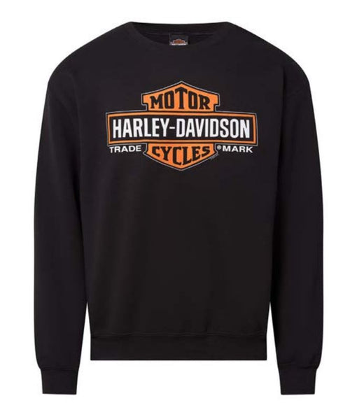 Joe Rascal  X Harley-Davidson Dealer wear - Elongated Bar & Shield Crew Neck Black