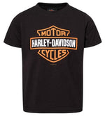 Joe Rascal  X Harley-Davidson Dealer wear - Kid's Bar & Shield Short Sleeve Tee Black