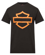 Joe Rascal  X Harley-Davidson Dealer wear - Open Bar & Shield Short Sleeve Tee - Black