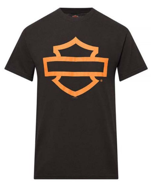 Joe Rascal  X Harley-Davidson Dealer wear - Open Bar & Shield Short Sleeve Tee - Black