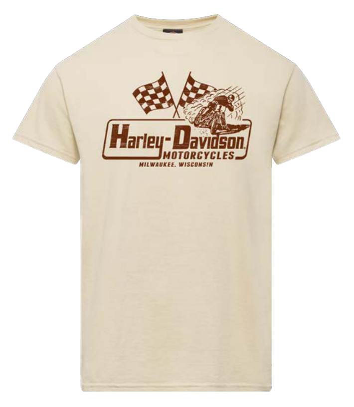 Harley-Davidson Whip Men's Short Sleeve T-Shirt - Sand