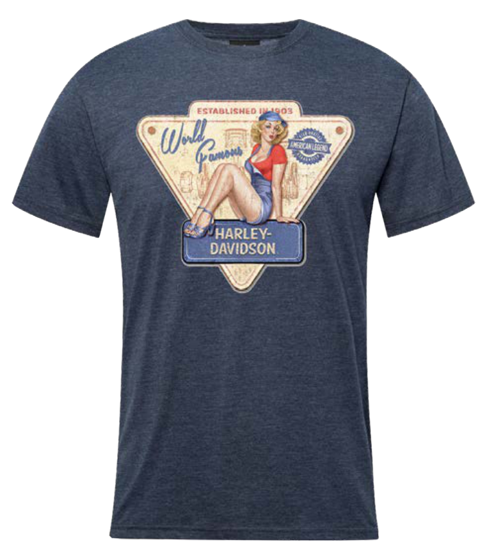 Harley-Davidson Tune Up Men's Short Sleeve T-Shirt - Navy