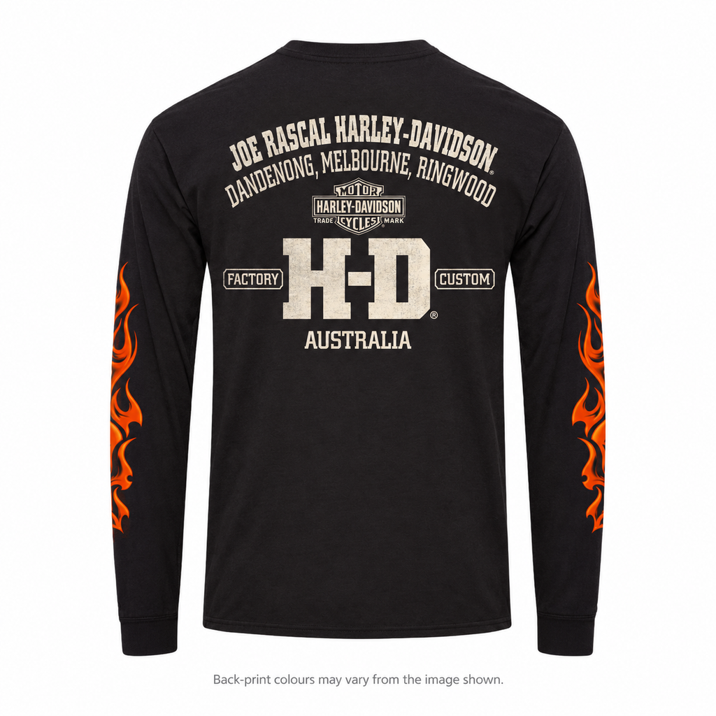 Harley-Davidson Firestorm Men's Long Sleeve T-Shirt - Black