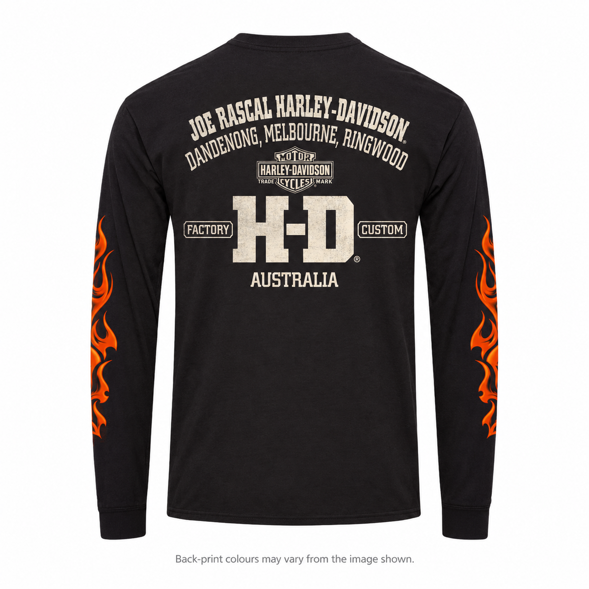 Harley-Davidson Firestorm Men's Long Sleeve T-Shirt - Black