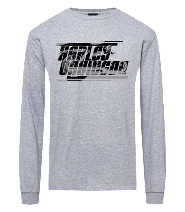 Harley-Davidson Blended Men's Long Sleeve T-Shirt - Grey